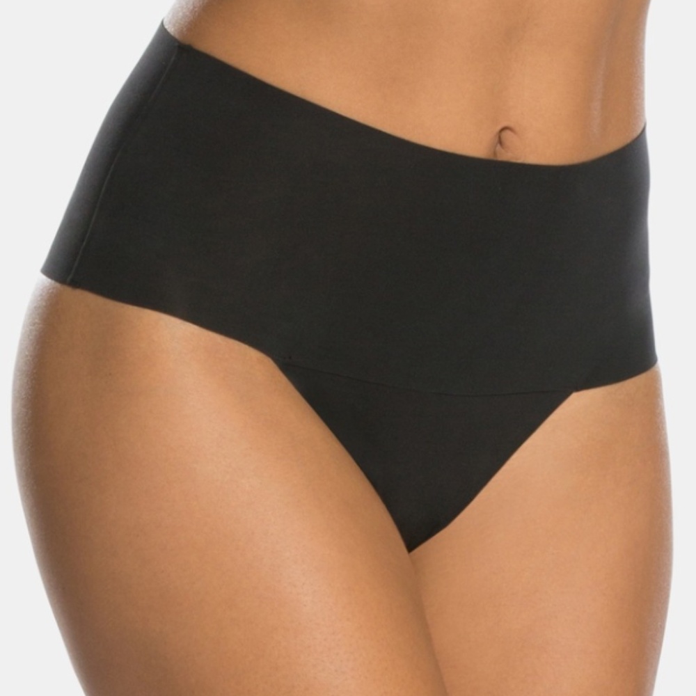NWOT SPANX Set of 4 SPANXsupersmooth Undie‑tectable Thong in Black Size L